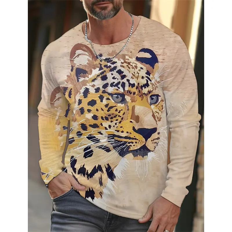 Mens Fashion Clothes - 3D 프린팅 기법으로 제작된 캐주얼한 긴팔