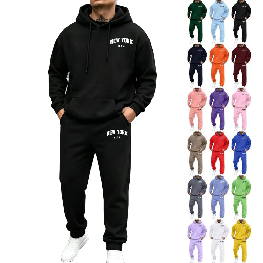 Men'S Fashion New York - 미국 뉴욕시 프린트 남성 스웨트셔츠 부드러운