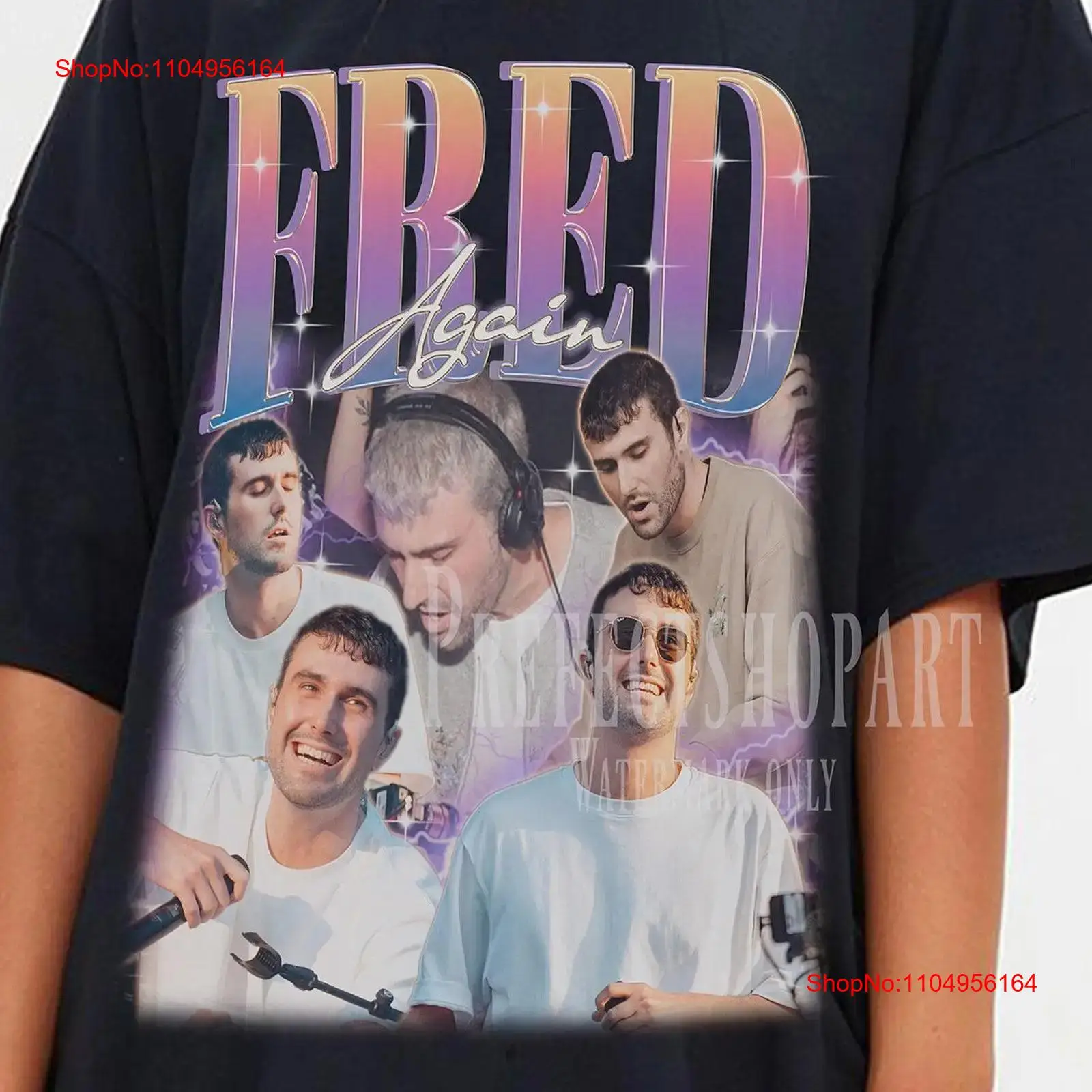 Poster Men Fashion - Fred Again T 셔츠 Merch 빈티지