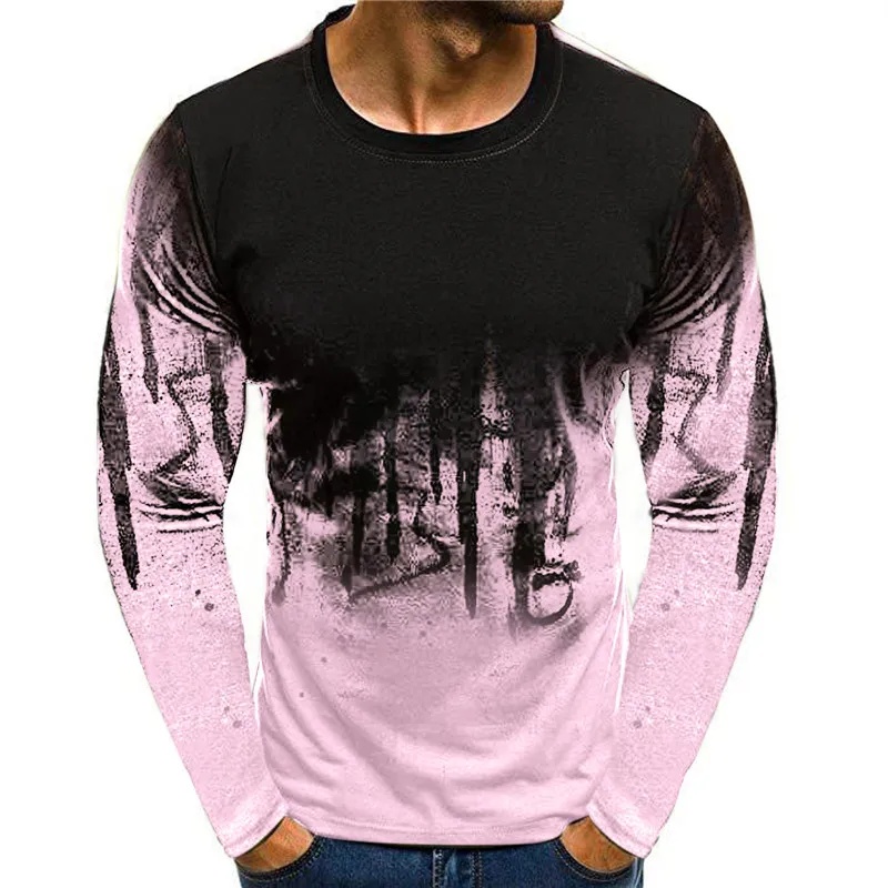 Men'S Fashion T Shirts - 2026년 가을/겨울 시즌 남성용 카모플라주 패턴