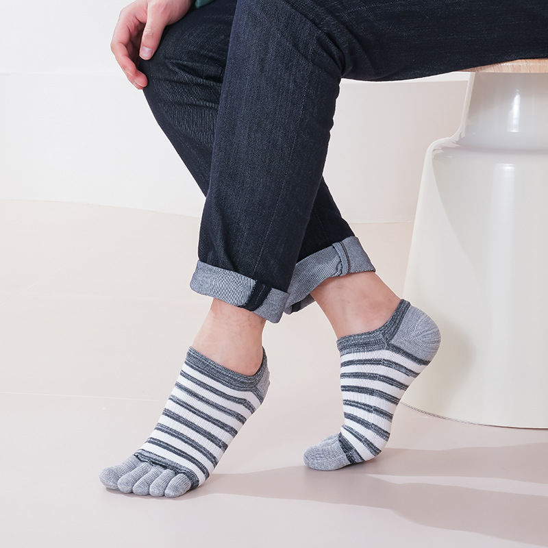 Socks Ankle Men - 여름용 남성용 발가락 양말 5켤레 세트,