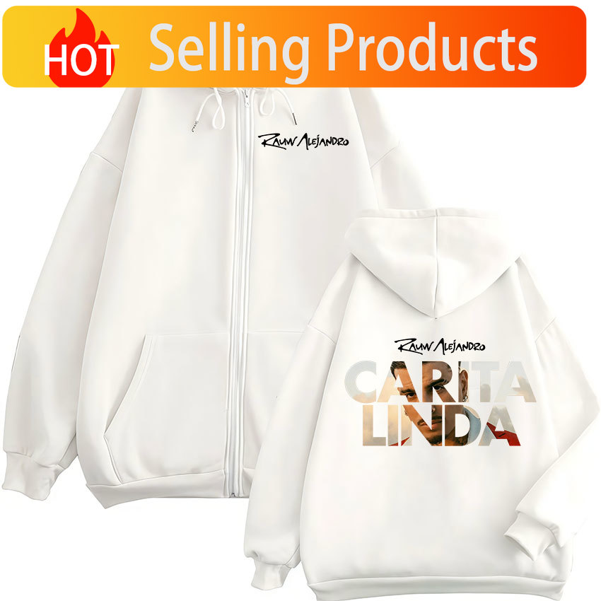 Mens Fashion Zip Up Hoodies - Rauw Alejandro Carita Linda 2026 새