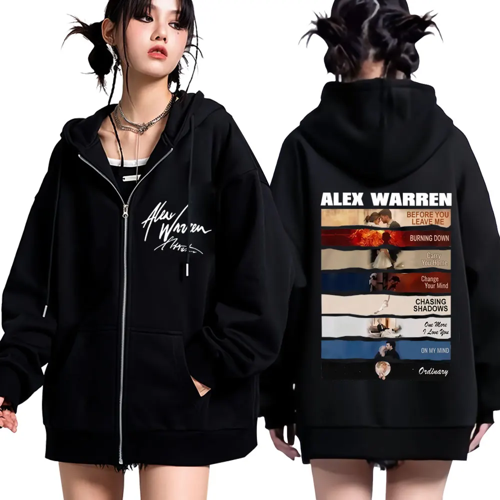 가수 알렉스 워렌 2026 투어 프린트 지퍼 후디, 남 - Mens Fashion Zip Up Hoodies 리뷰 및 가격