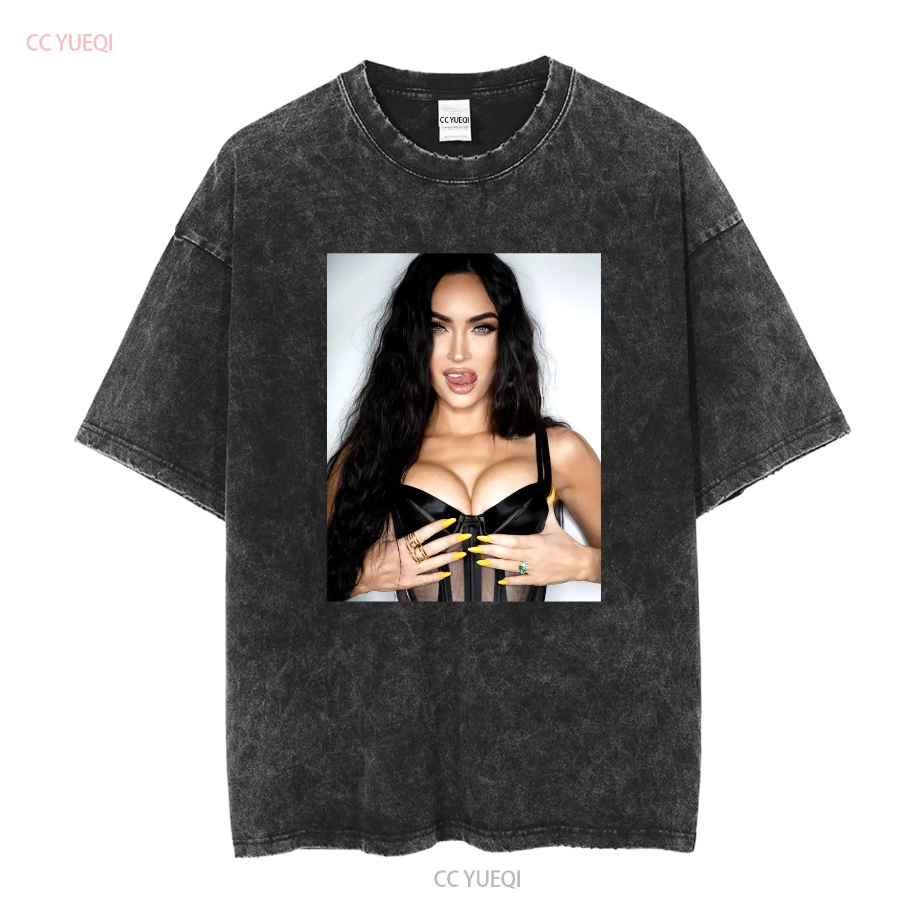 Megan Fox T 셔츠 포스터 긴 또는 짧은 소매  - Poster Men Fashion 리뷰 및 가격