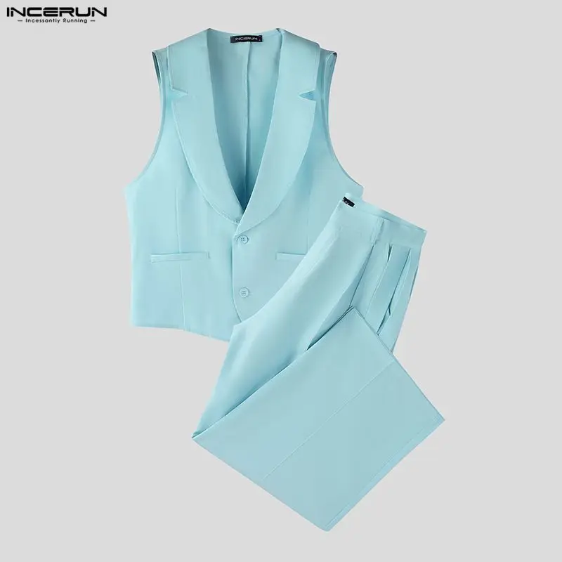인세룬 남성 세트 솔리드 컬러 V넥 민소매 조끼 & 벨 - Mens Fashion Summer 리뷰 및 가격