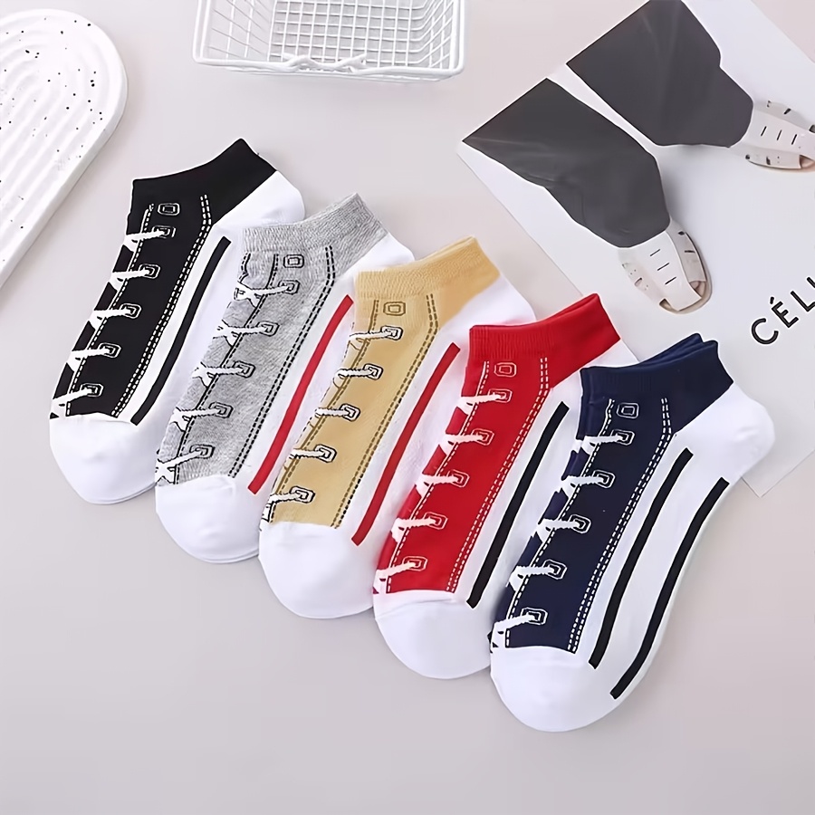 5 쌍 남성 여름 얇은 면 보트 양말 통기성 땀 흡수  - Socks Ankle Men 리뷰 및 가격