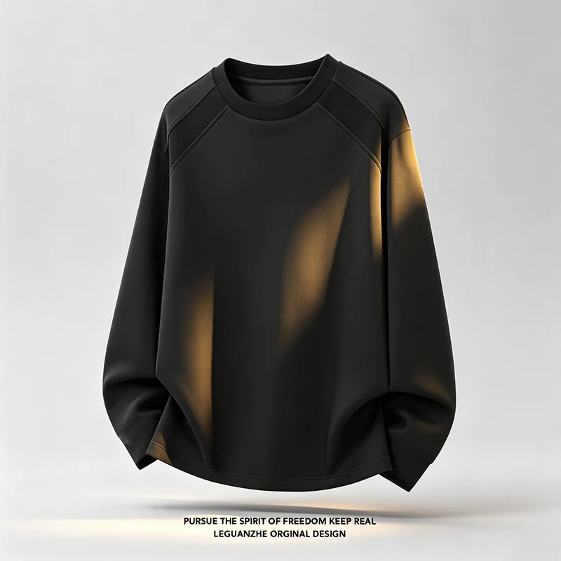 남성용 라글란 소매 긴팔 티셔츠, 넉넉한 핏, 단색,  - Men'S Fashion T Shirts 리뷰 및 가격