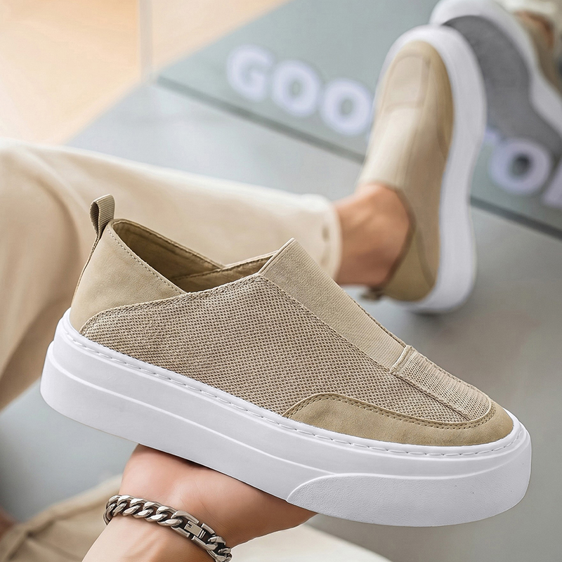 패션 남성 캐주얼 신발 플랫폼 보드화 메쉬 통기성 남성 - Mens Fashion Trainers 리뷰 및 가격