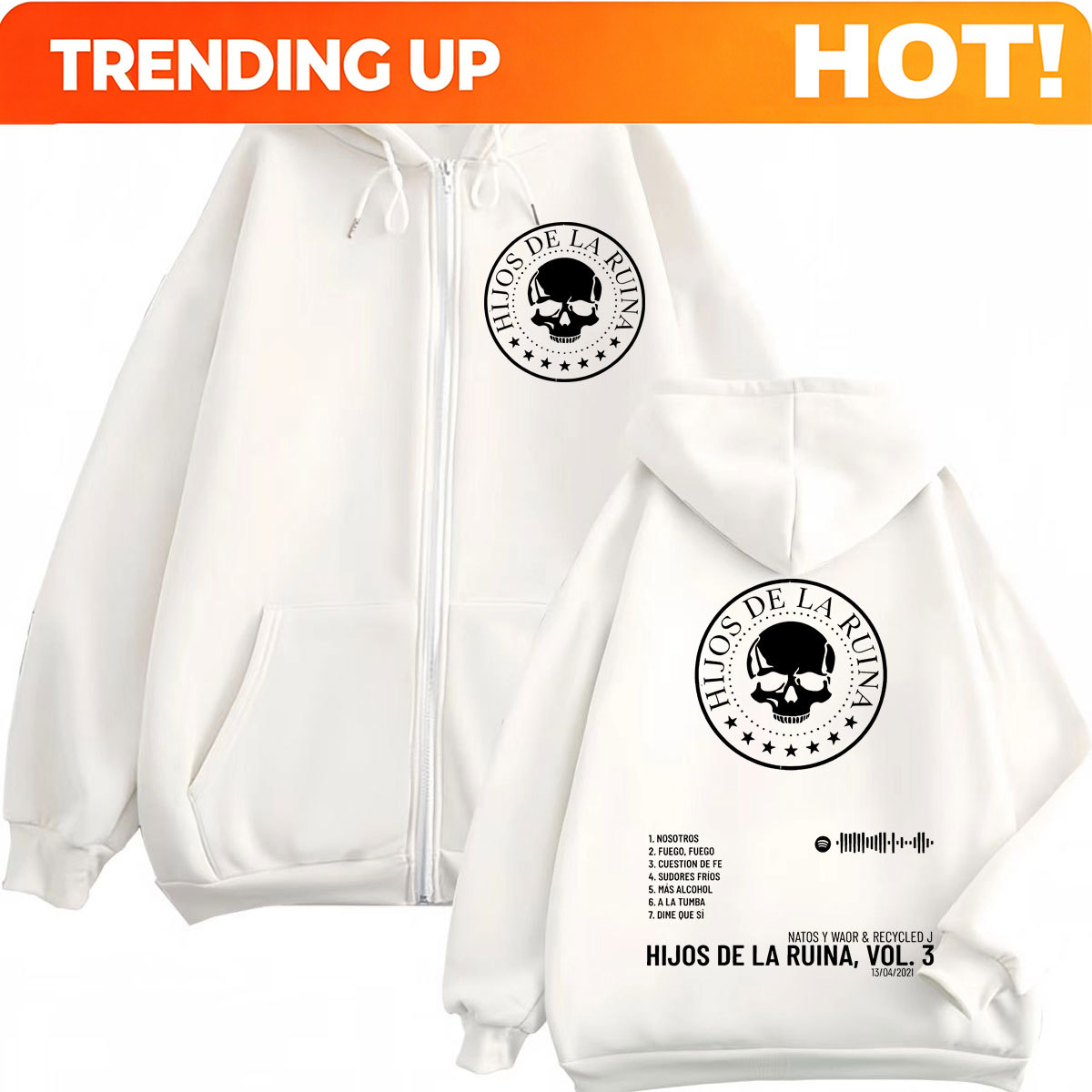 랩 듀오 나토스와와오르 히호스 데 라 루이나 앨범 지퍼 - Mens Fashion Zip Up Hoodies 리뷰 및 가격