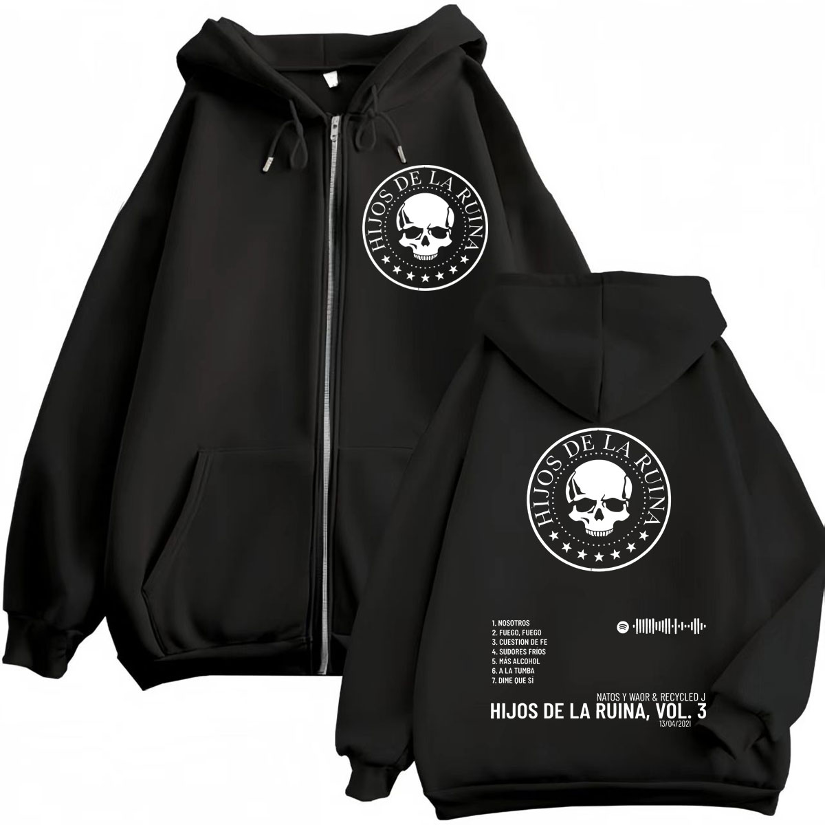 랩 듀오 나토스와와오르 히호스 데 라 루이나 앨범 지퍼 - Mens Fashion Zip Up Hoodies 리뷰 및 가격
