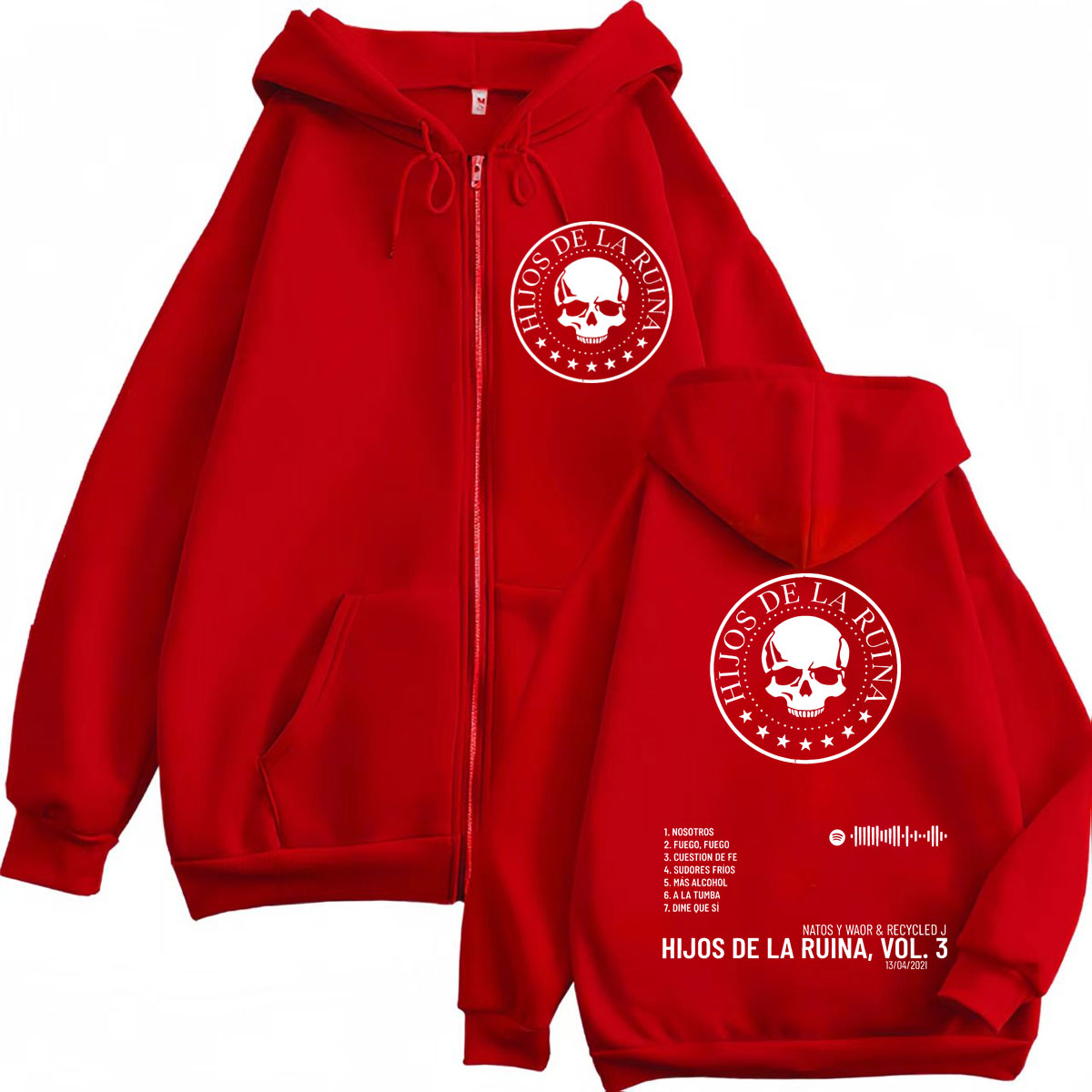 랩 듀오 나토스와와오르 히호스 데 라 루이나 앨범 지퍼 - Mens Fashion Zip Up Hoodies 리뷰 및 가격