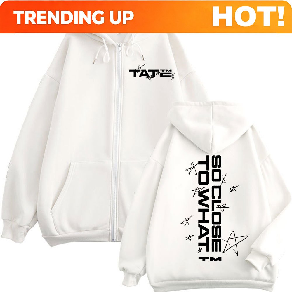 Tate McRae So Close To What 프린 - Mens Fashion Zip Up Hoodies 리뷰 및 가격