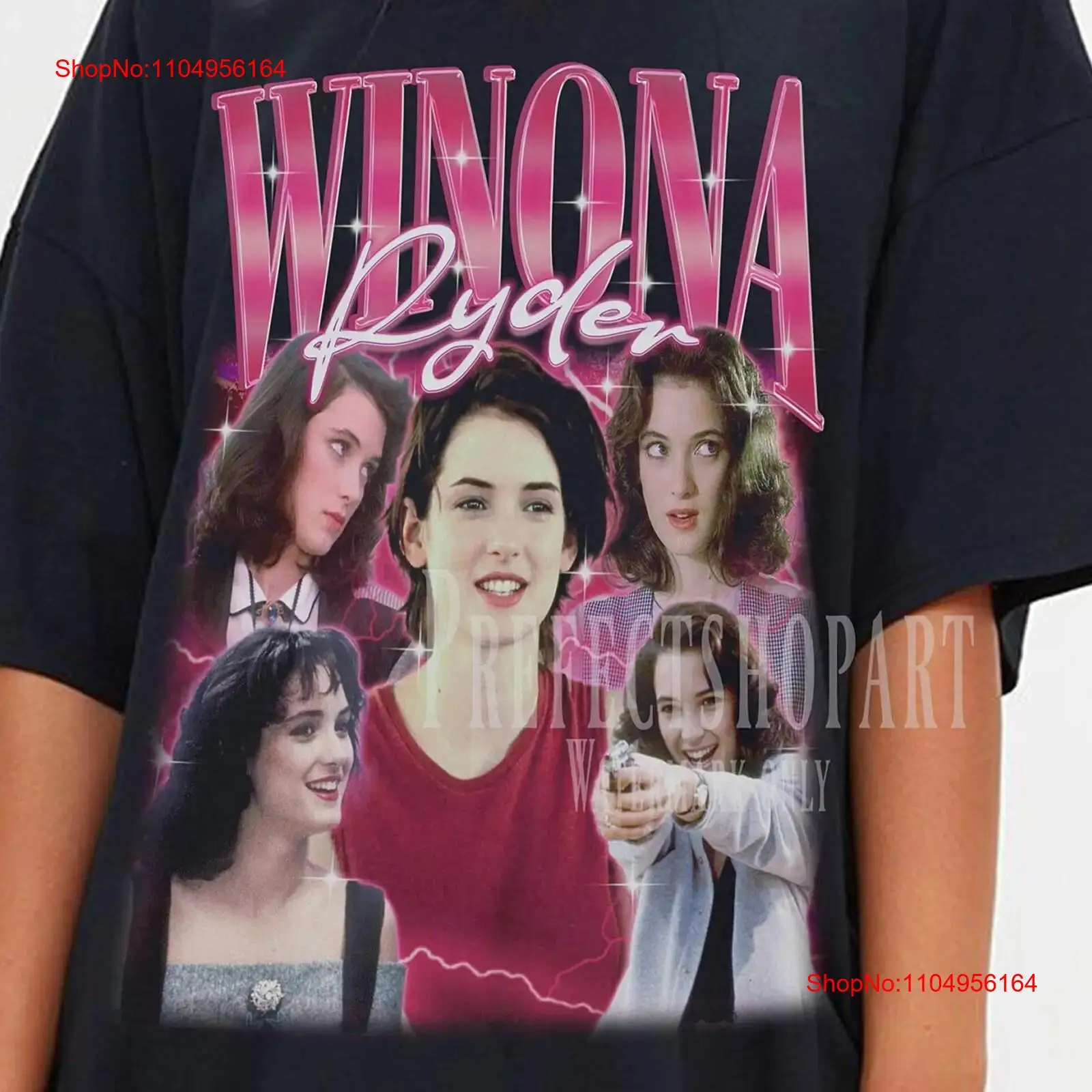 Winona Ryder T 셔츠 Merch Fan 레트 - Poster Men Fashion 리뷰 및 가격